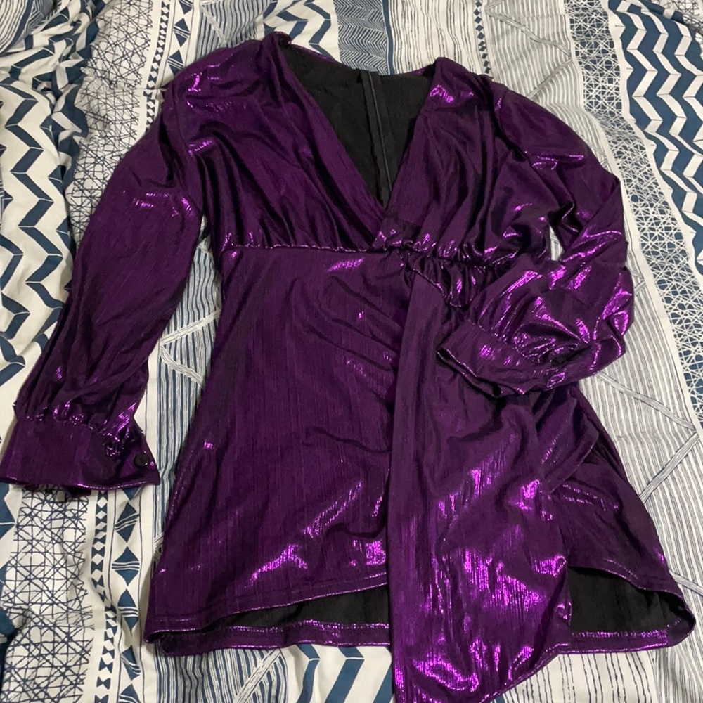 Sexy Purple mini dress